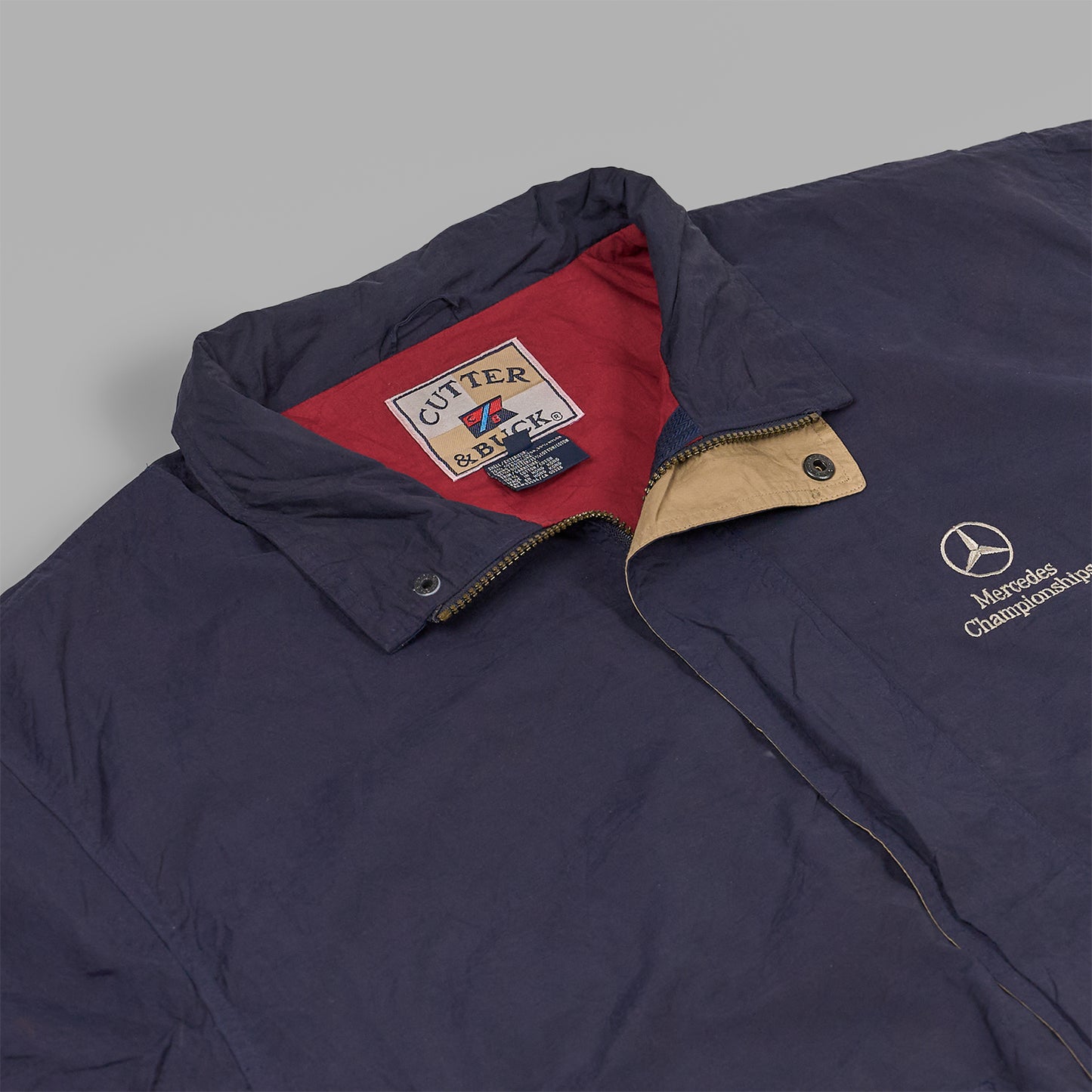 Mercedes Benz zip up jacket|"90s CUTTER&BUCK"