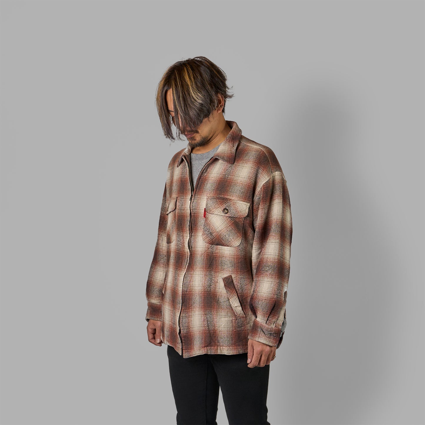 オンブレ zip up jacket|"LUCKY STRIKE"