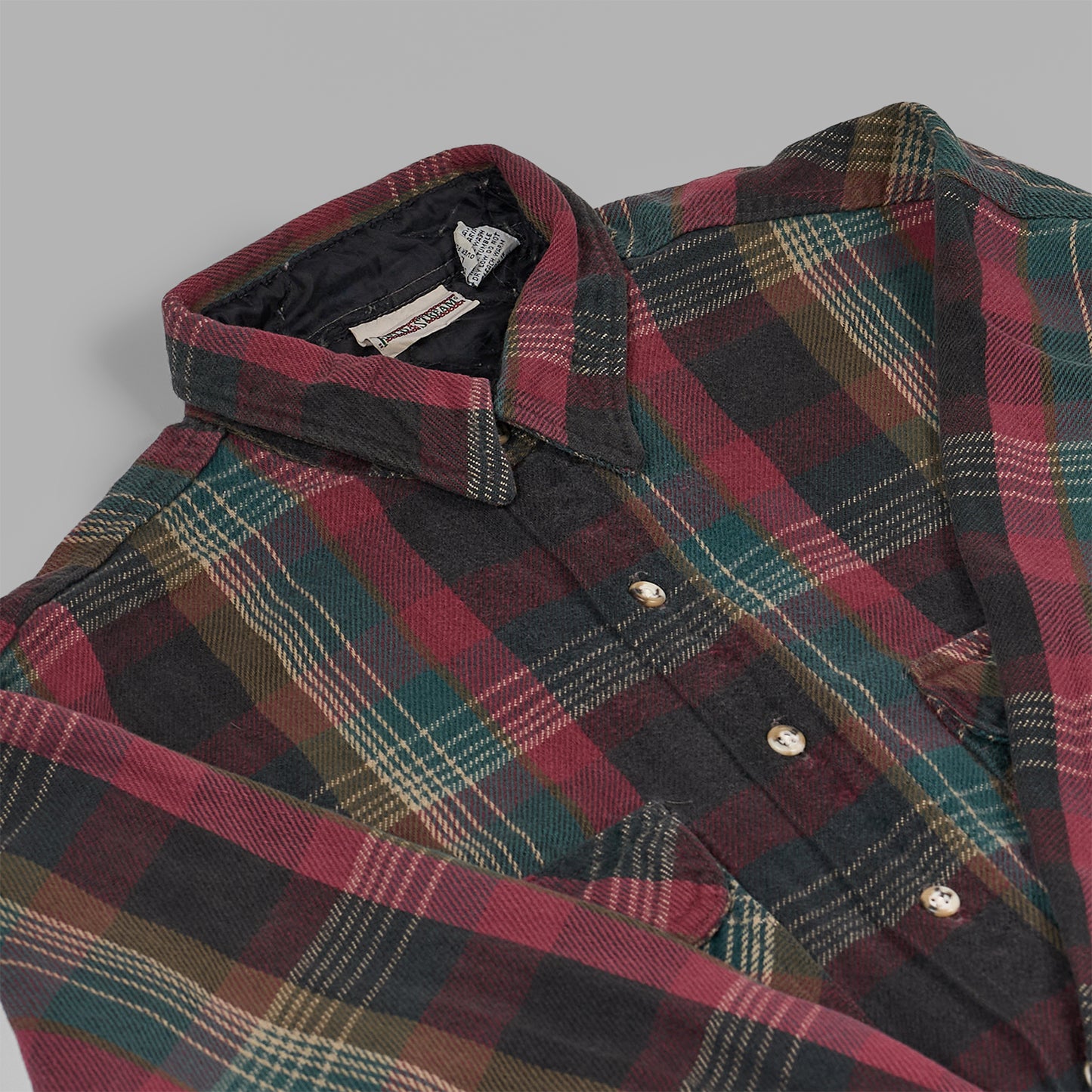 l/s flannel shirt|"90s FIELD STREAM"