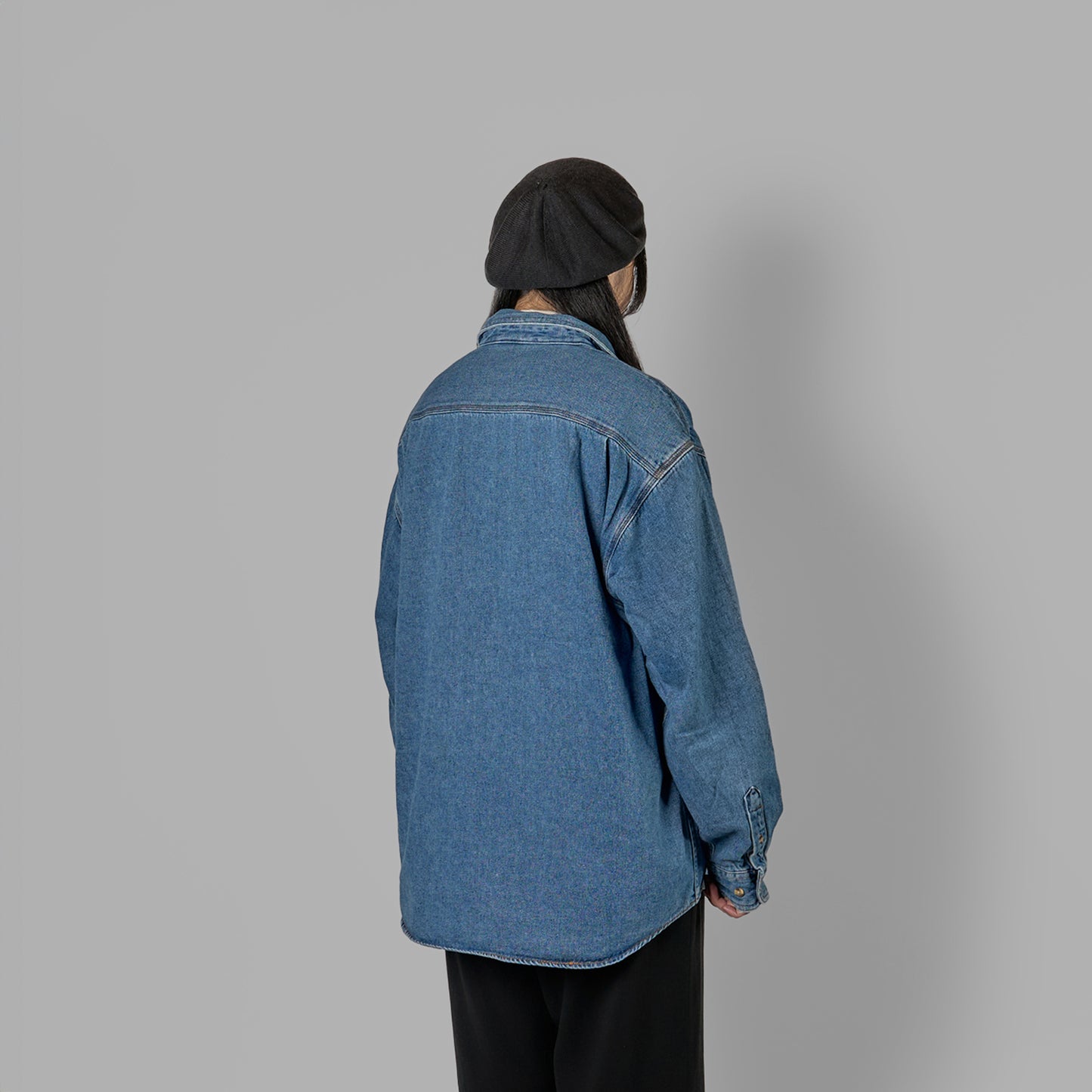 Mickey l/s denim shirt|"90s Disney"