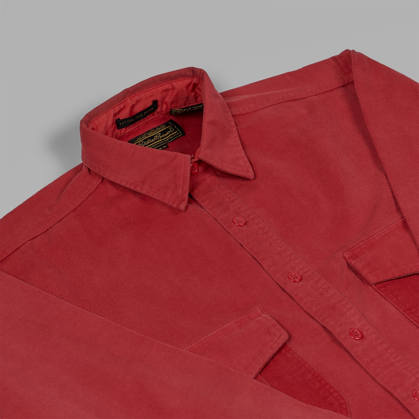 l/s chamois shirt|"80s Eddie Bauer"