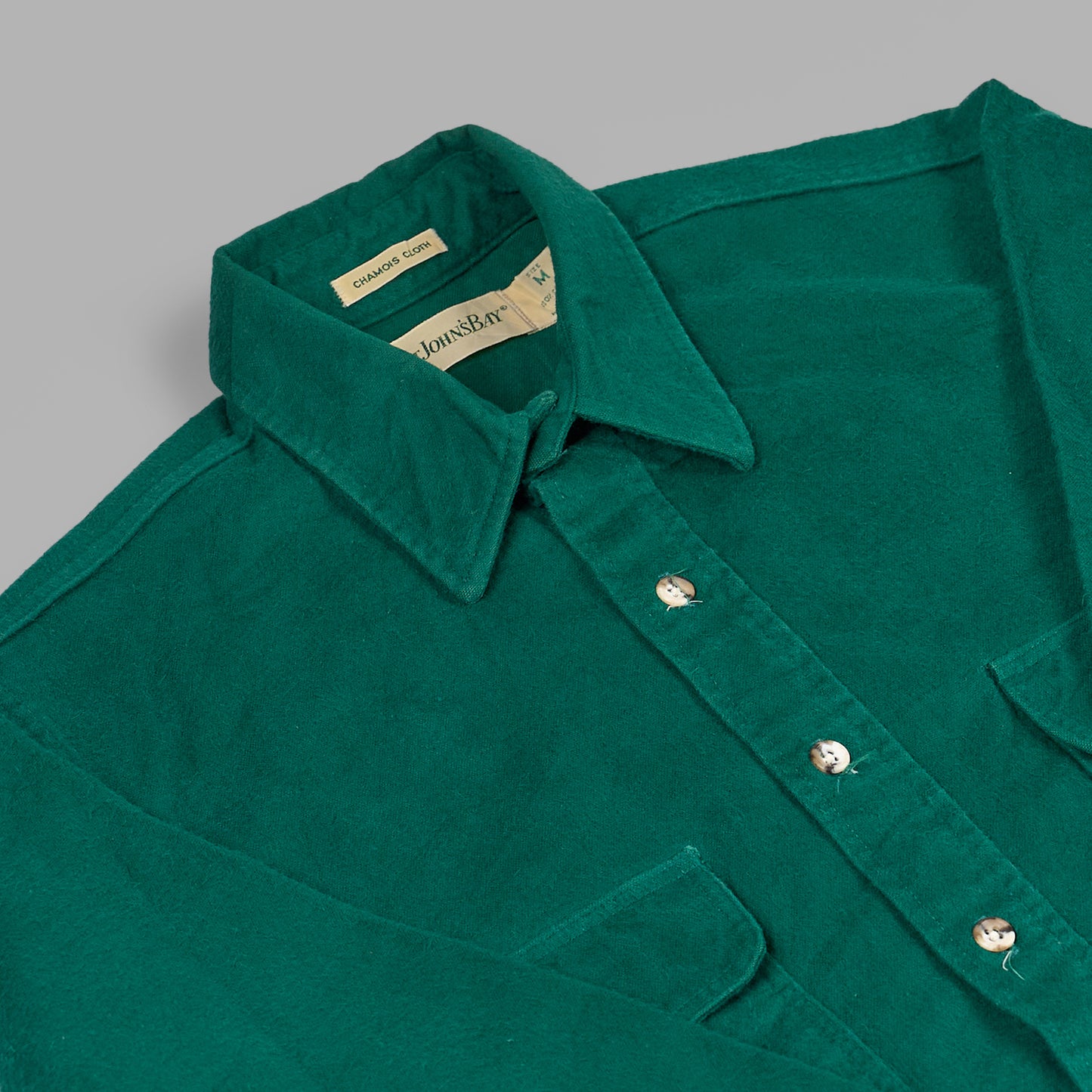 l/s chamois shirt USA製|"80s STJOHNSBAY"