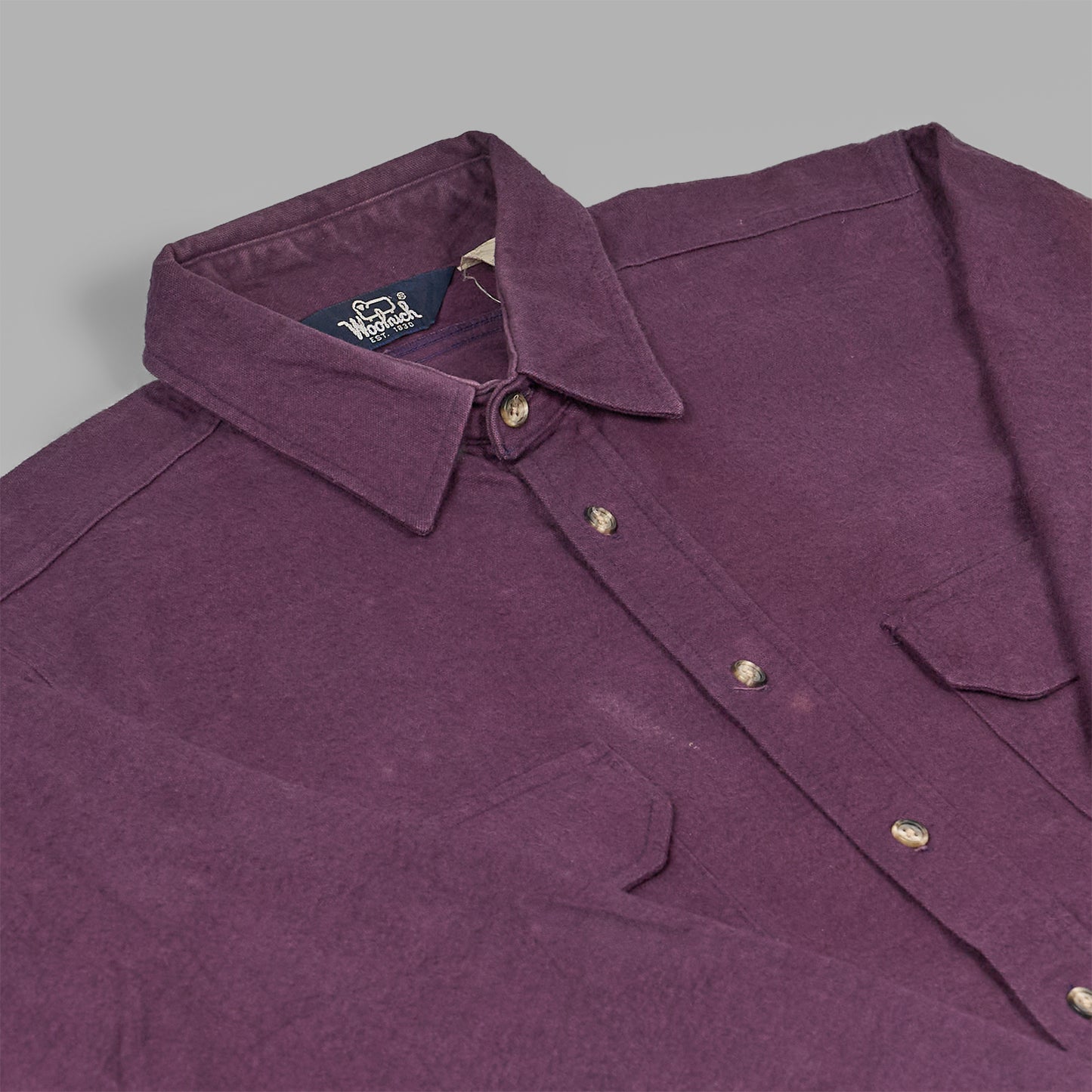 l/s chamois shirt USA製|"80s Woolrich"