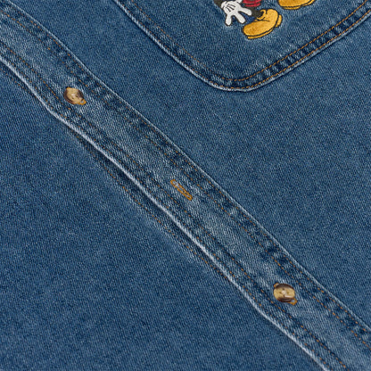 Mickey l/s denim shirt｜"90s Disney"